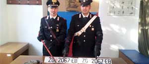 Il materiale sequestrato dai carabinieri