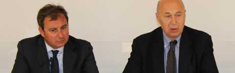 Domenico Merlani con Paolo Mieli