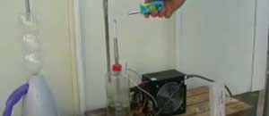 Un'immagine dell'esperimento