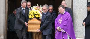 Il funerale di Alberto Turchetti