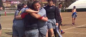 I Lions festeggiano a Colleferro