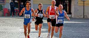 Un'immagine della Maratonina a Tarquinia