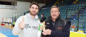 Il capitano Alessandro Ottaviani e il dirigente Pino Mantuano