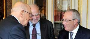 Regino Brachetti ricevuto da Napolitano
