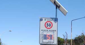 Uno dei rilevatori di velocità
