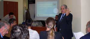 Pietro Vigilanza, capo Area Artigiancassa all'incontro della Cna