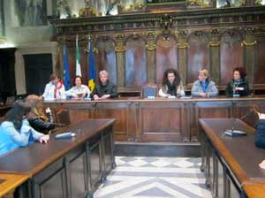 L'assessore Frontini nella Sala Regia