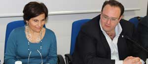 L'assessore Paolo Bianchini e la preside dell'Itis Elvira Federici
