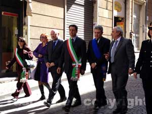 La autorità presenti alla cerimonia