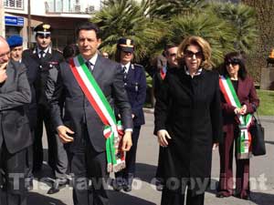 Il sindaco Giulio Marini e il prefetto Scolamiero