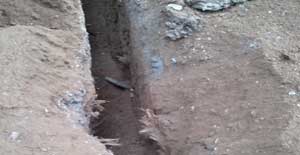 I lavori al cimitero