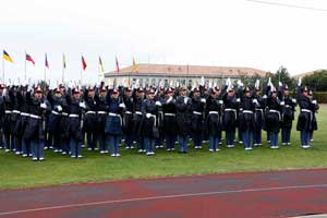 Alcuni momenti della cerimonia di giuramento del 14esimo corso allievi marescialli