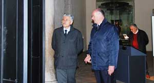 D'Alema e Mazzola al museo nazionale tarquiniense