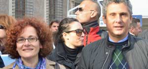 Melaragni e Pieri alla manifestazione Le voci della crisi (Cna)