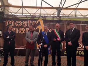 Meroi all'inaugurazione della mostra