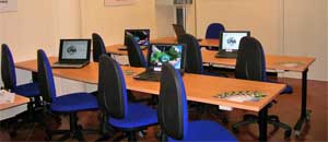 L'aula del corso di informatica