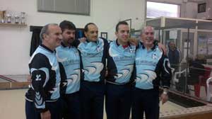 La squadra della bocciofila Oriolo-Vejano