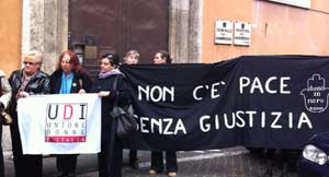 La manifestazione delle donne a Roma