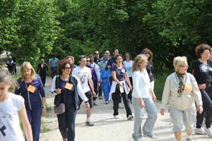 Un momento della passeggiata