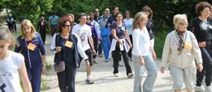 Un momento della passeggiata