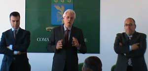 La visita del comandate Aleandro Falchi