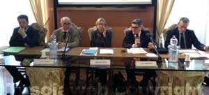 La conferenza stampa di presentazione dei lavori al mattatoio