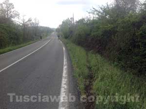 Il km 6,500 della Commenda in cui è avvenuto l'incidente
