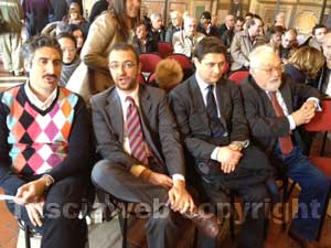Giuseppe Crea, Andrea Egidi, Alessandro Mazzoli in platea
