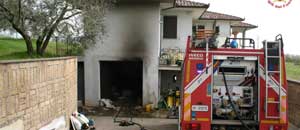 L'incendio nel garage