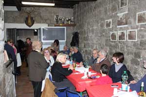 Un'immagine della cena