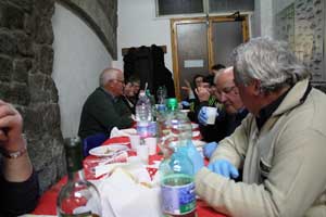 Un'immagine della cena