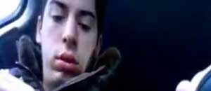 Renzo Bossi in un'immagine del video