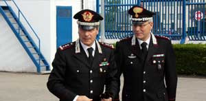 Il generale Stefano Orlando in visita al comando di Viterbo