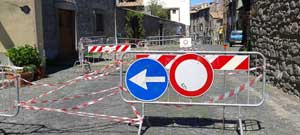 La buca a via Sant'Andrea