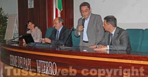 La conferenza stampa alle terme dei Papi