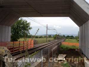 Il ponte in costruzione