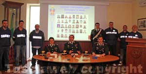 La conferenza stampa di presentazione dell'operazione Drago