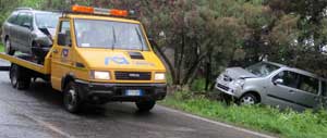 Le auto fuori strada