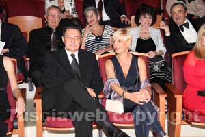 Il sindaco Giulio Marini e la moglie Emanuela Appolloni