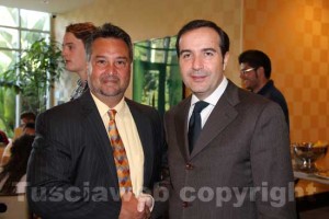 Il maestro Stefano Vignati con il sindaco Garcia