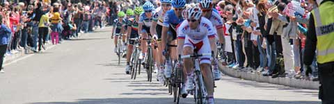 Il passaggio del Giro d'Italia