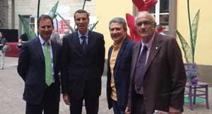 Merlani, Fraticelli, Meroi e Manganiello alla presentazione di Incontri Gentili