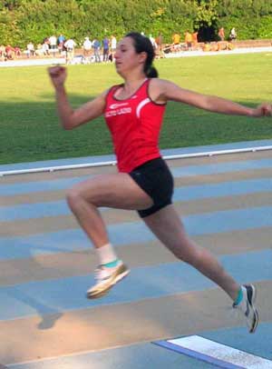 Una delle atlete della Zona Olimpica