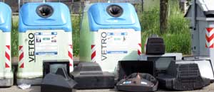 I nove televisori in via Santa Maria della Grotticella