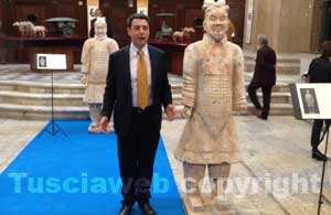 Il sindaco Marini alla mostra