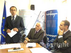 Il direttore di Confartigianato Andrea De Simone e il presidente Stefano Signori