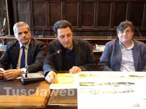Il sindaco Marini e gli assessori Arena e Muroni presentano il volto della nuova Viterbo
