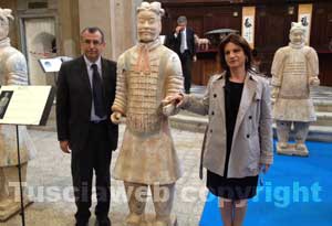Contardo all'inaugurazione della mostra