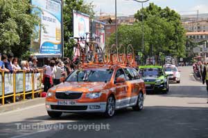 Il passaggio del Giro d'Italia