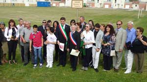 La cerimonia di gemellaggio